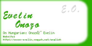 evelin onozo business card